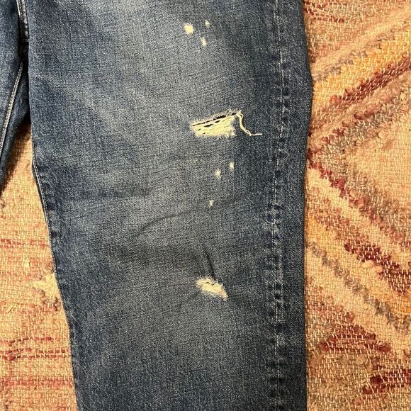 Edwin 1947 Tash Crop Distressed Jeans size 31 - Picture 3 of 7